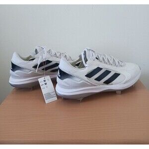 Adidas Pure Hustle 2 Elite Womens Softball Metal Cleats White Black FY4393 Sz 13